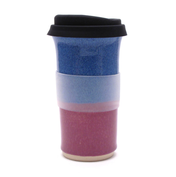 Blue and Lilac Travel Mug