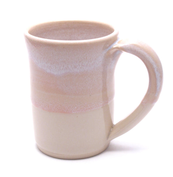 Pink and White Large Mug