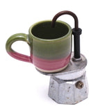 Black and Stone Espresso Cup and Saucer