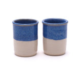 Pair of Blue and White Shot Cups