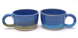 Blue, Aqua and Green Soup Bowls