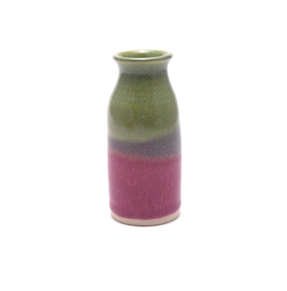 Green and Lilac Bud Vase