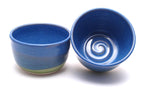 Pair of Blue and Green Cereal Bowls