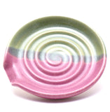 Green and Lilac Spoon Rest
