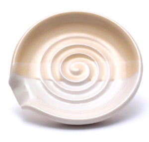 Yellow and White Spoon Rest