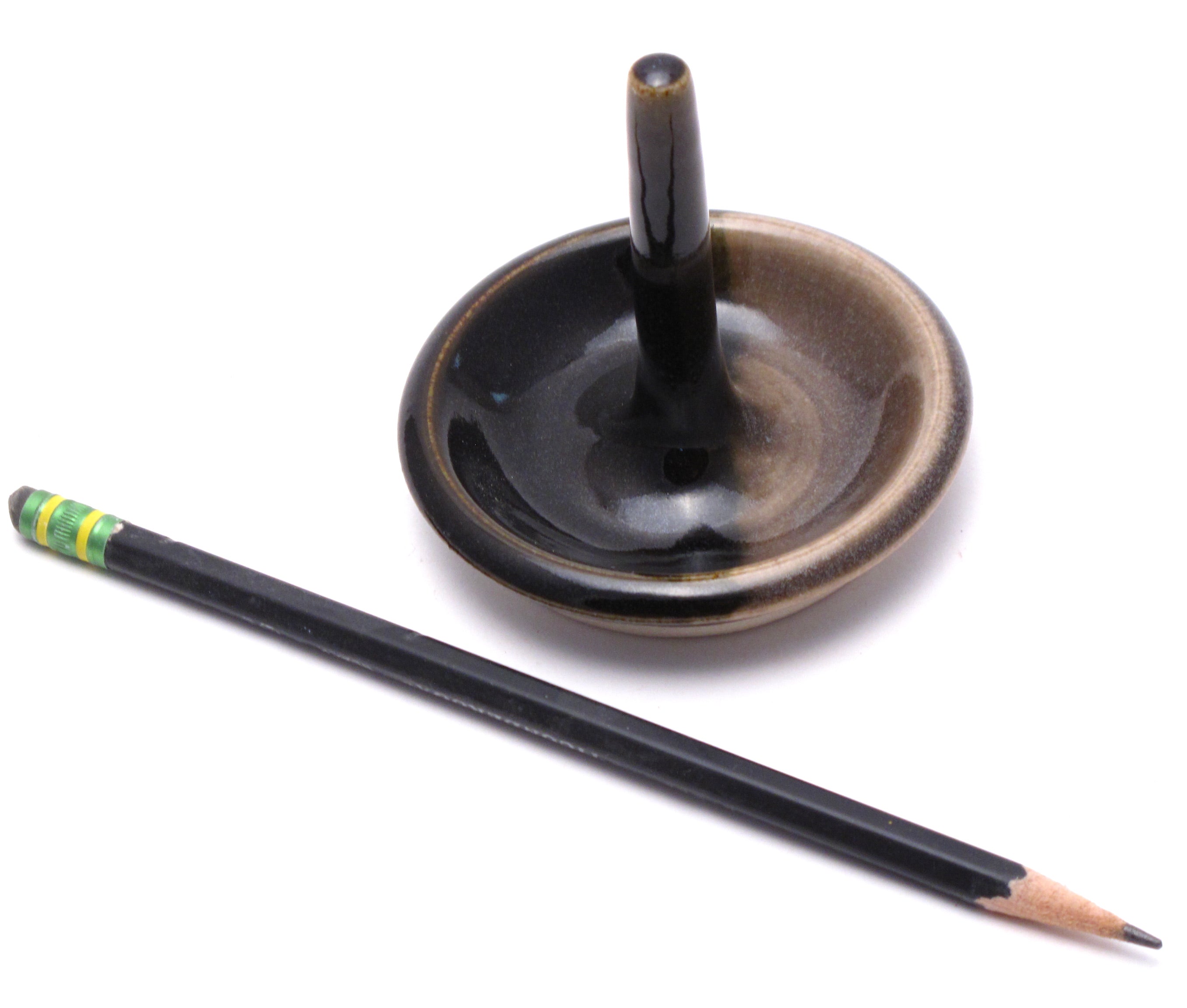 Black and Stone Ring Holder