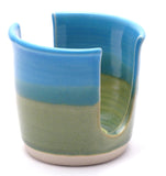 Aqua and Green Sponge Holder