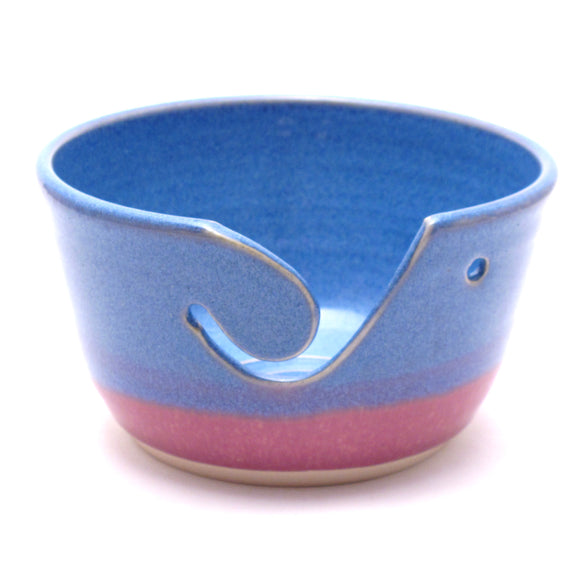 Green and Lilac Yarn Bowl