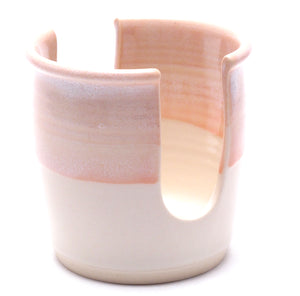 Pink and White Sponge Holder