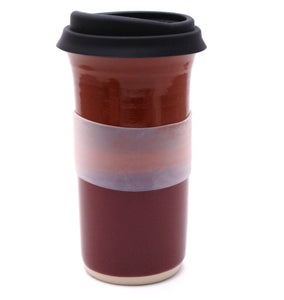 Orange and Raspberry Travel Mug