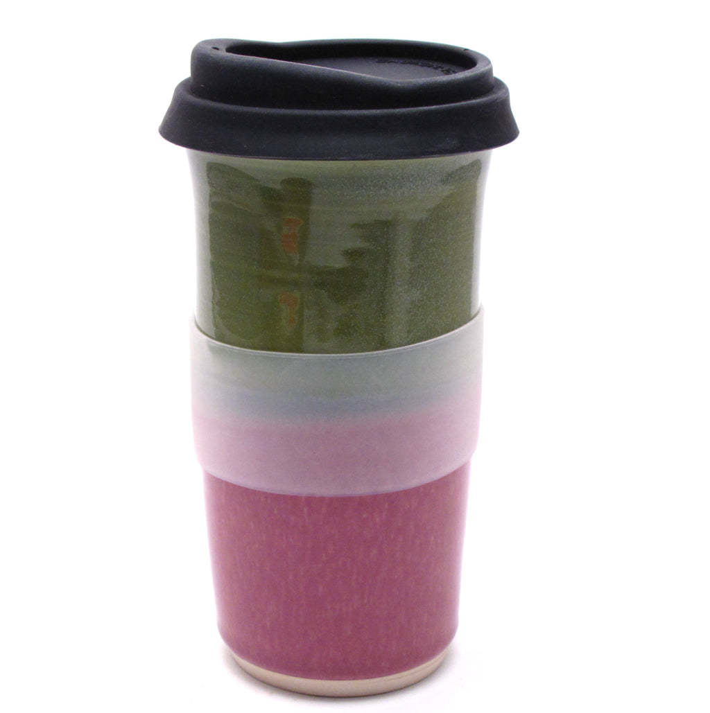 Green and Lilac Travel Mug