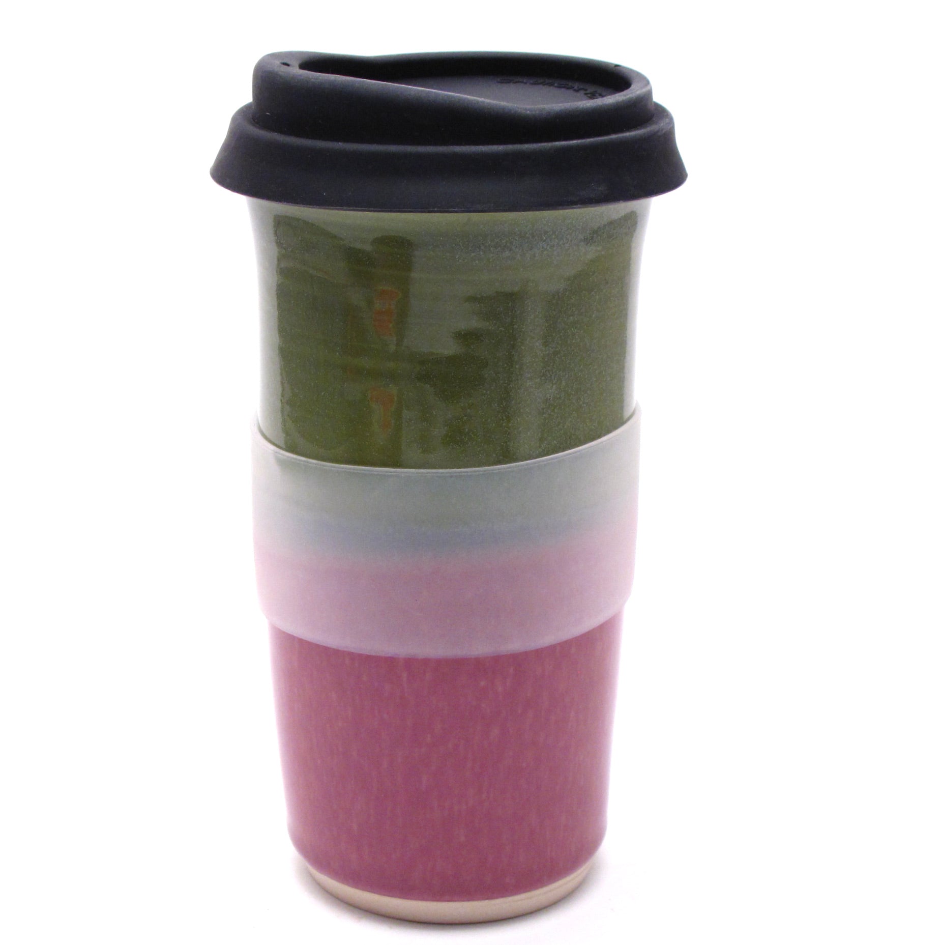Green and Lilac Travel Mug
