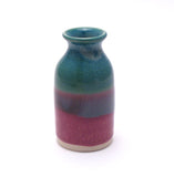 Teal and Lilac Bud Vase