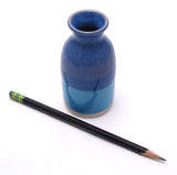 Blue and Aqua Bud Vase