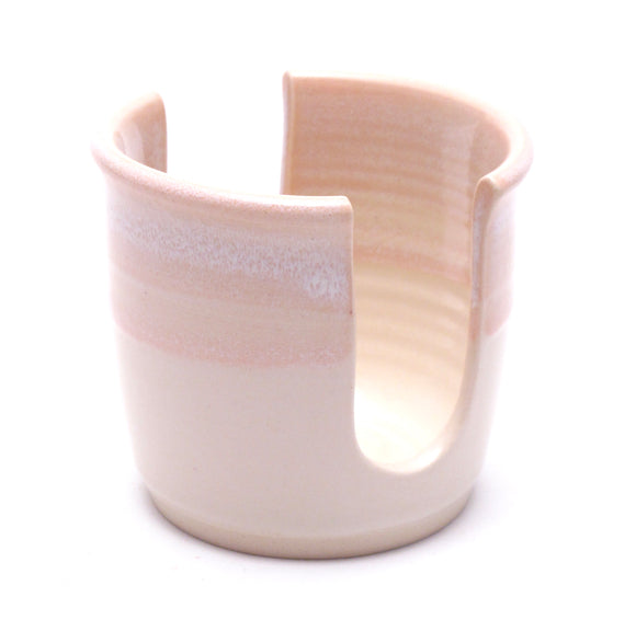 Pink and White Sponge Holder