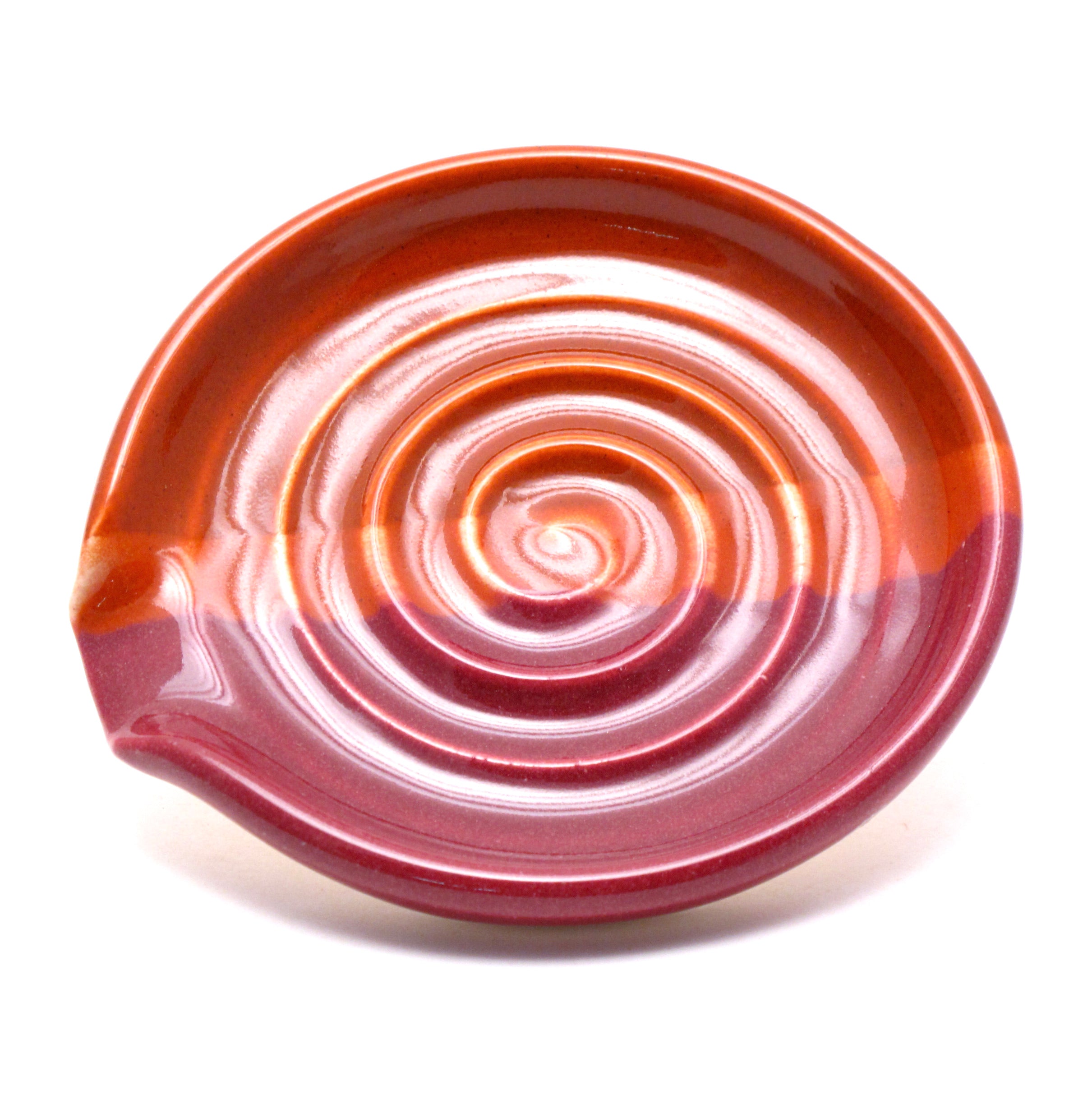 Orange and Raspberry Spoon Rest