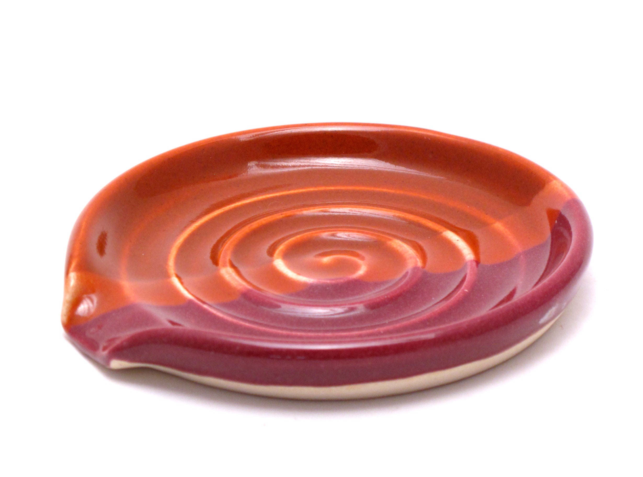 Orange and Raspberry Spoon Rest