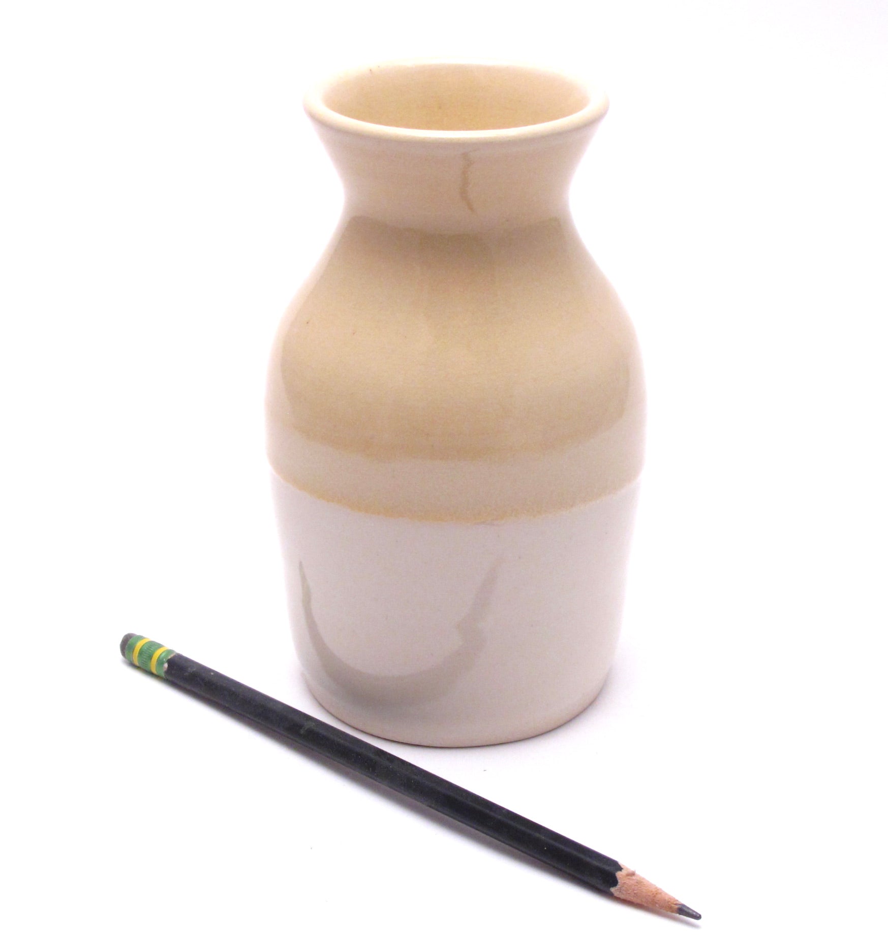 Yellow and White Vase