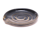 Black and  Stone Spoon Rest