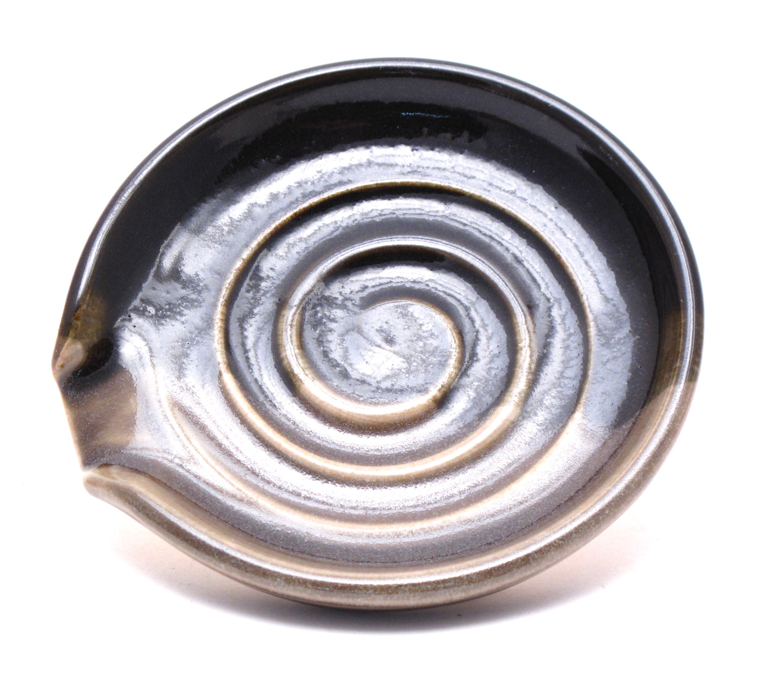 Black and  Stone Spoon Rest