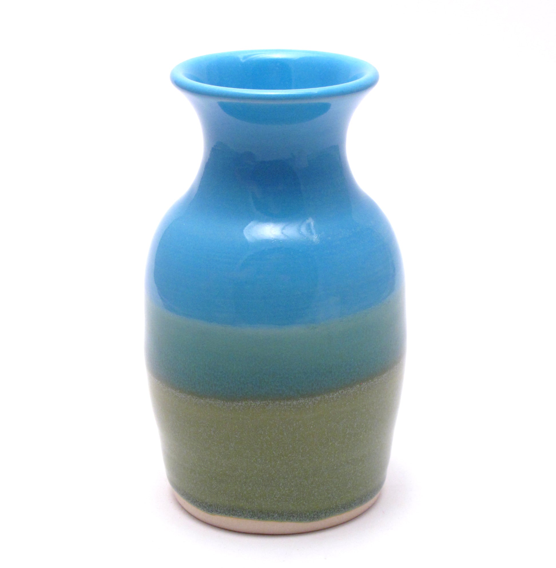 Aqua and Green Vase