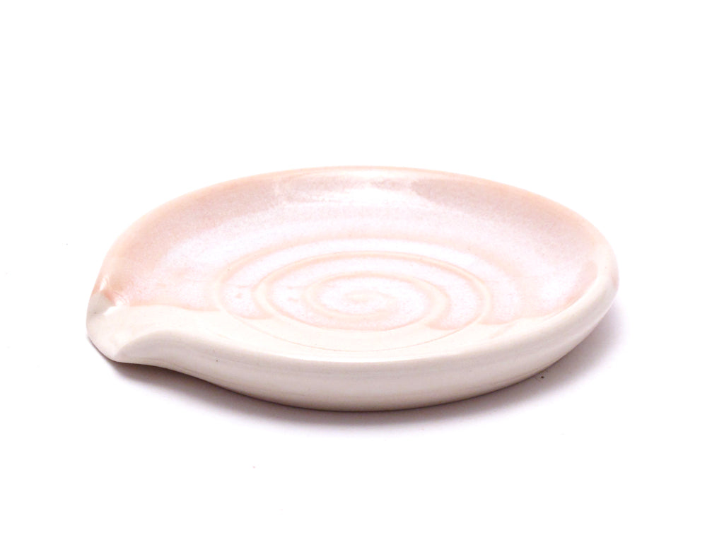 Pink and White Spoon Rest