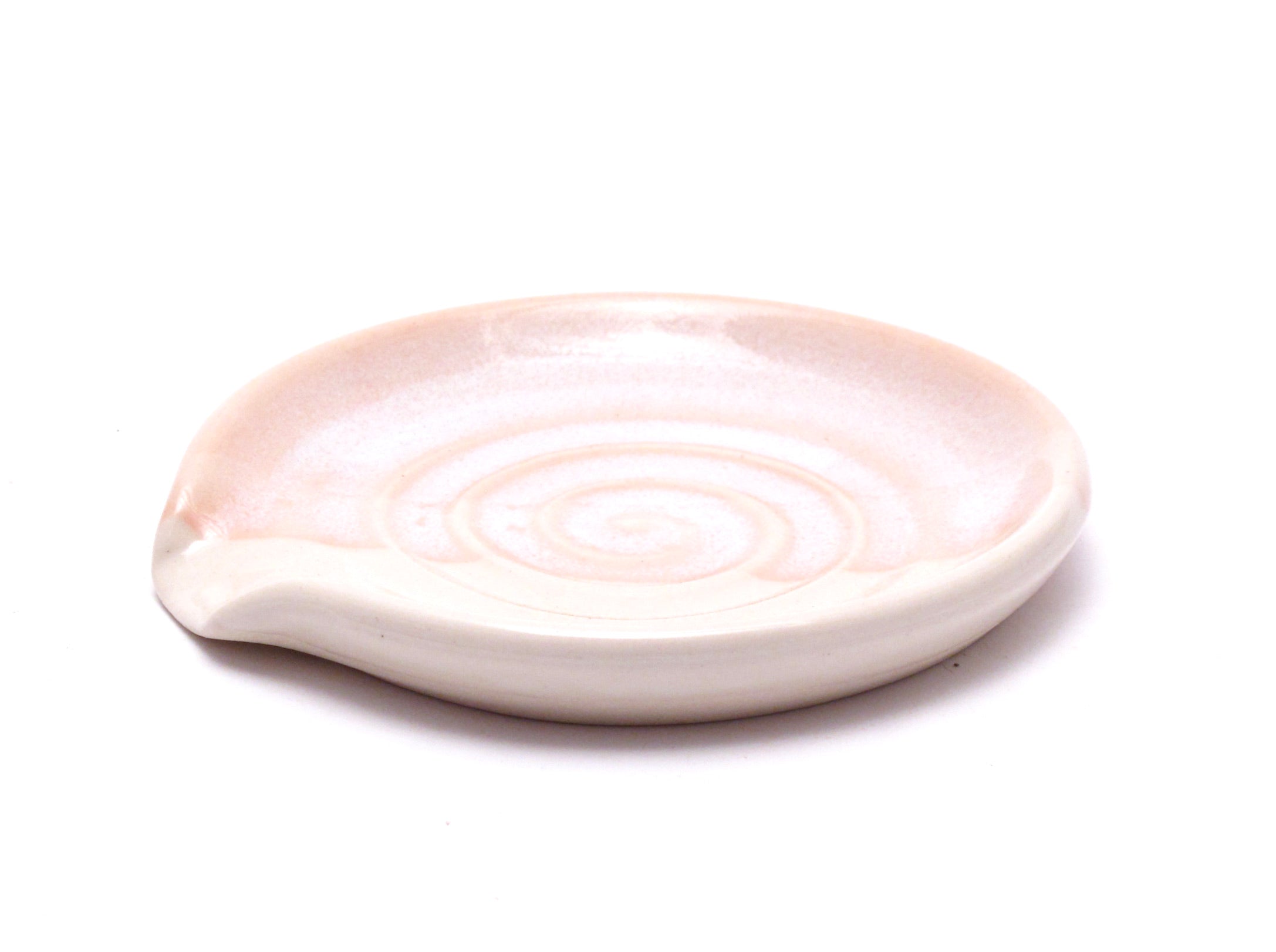 Pink and White Spoon Rest