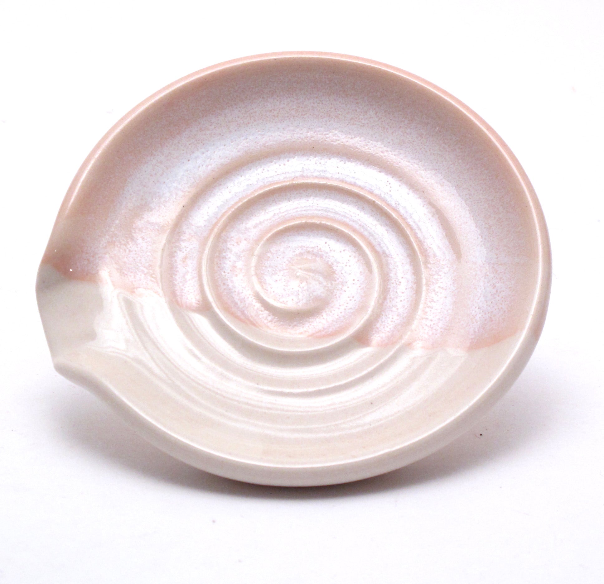 Pink and White Spoon Rest