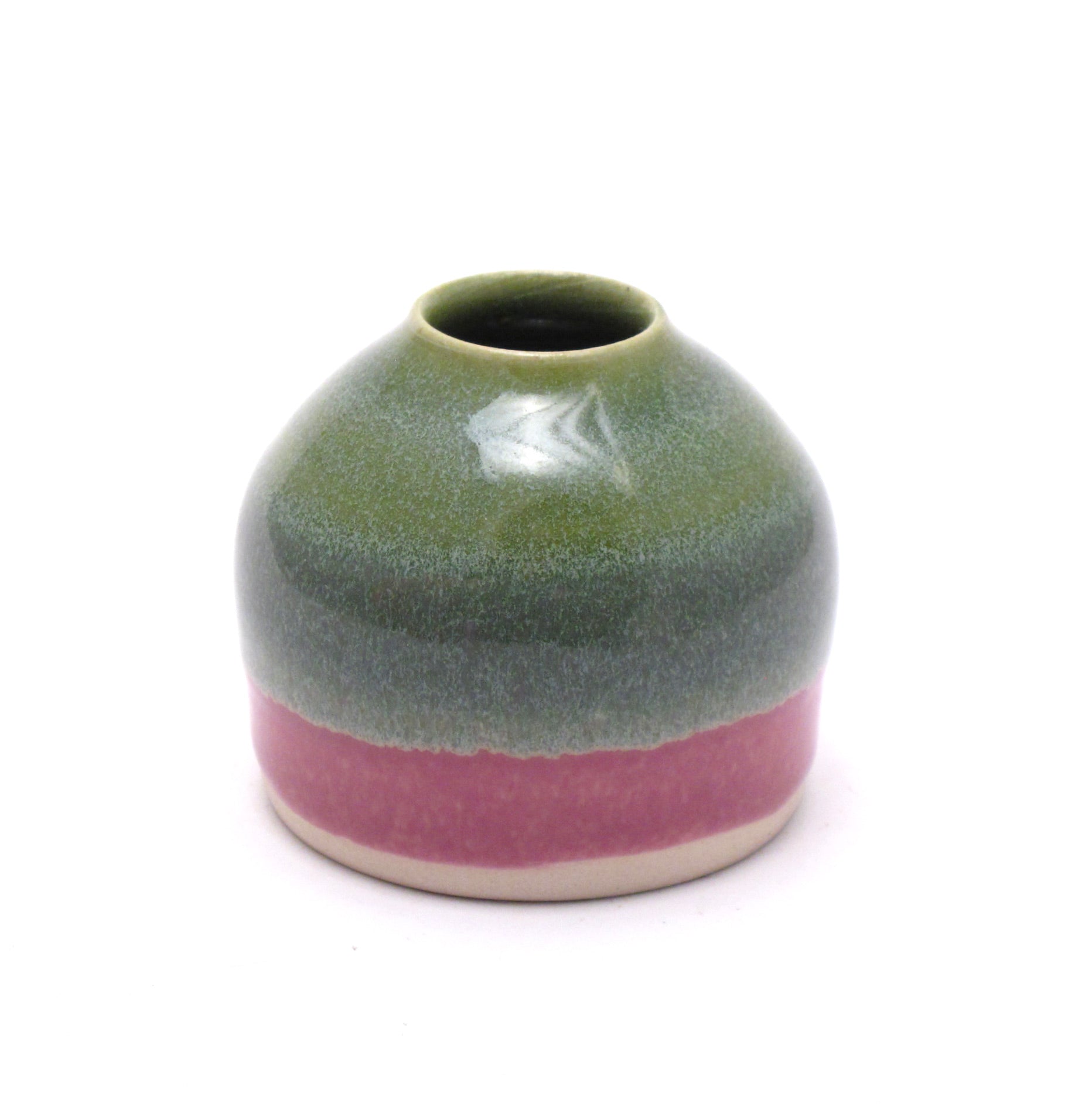 Green and Lilac Ikebana Vase