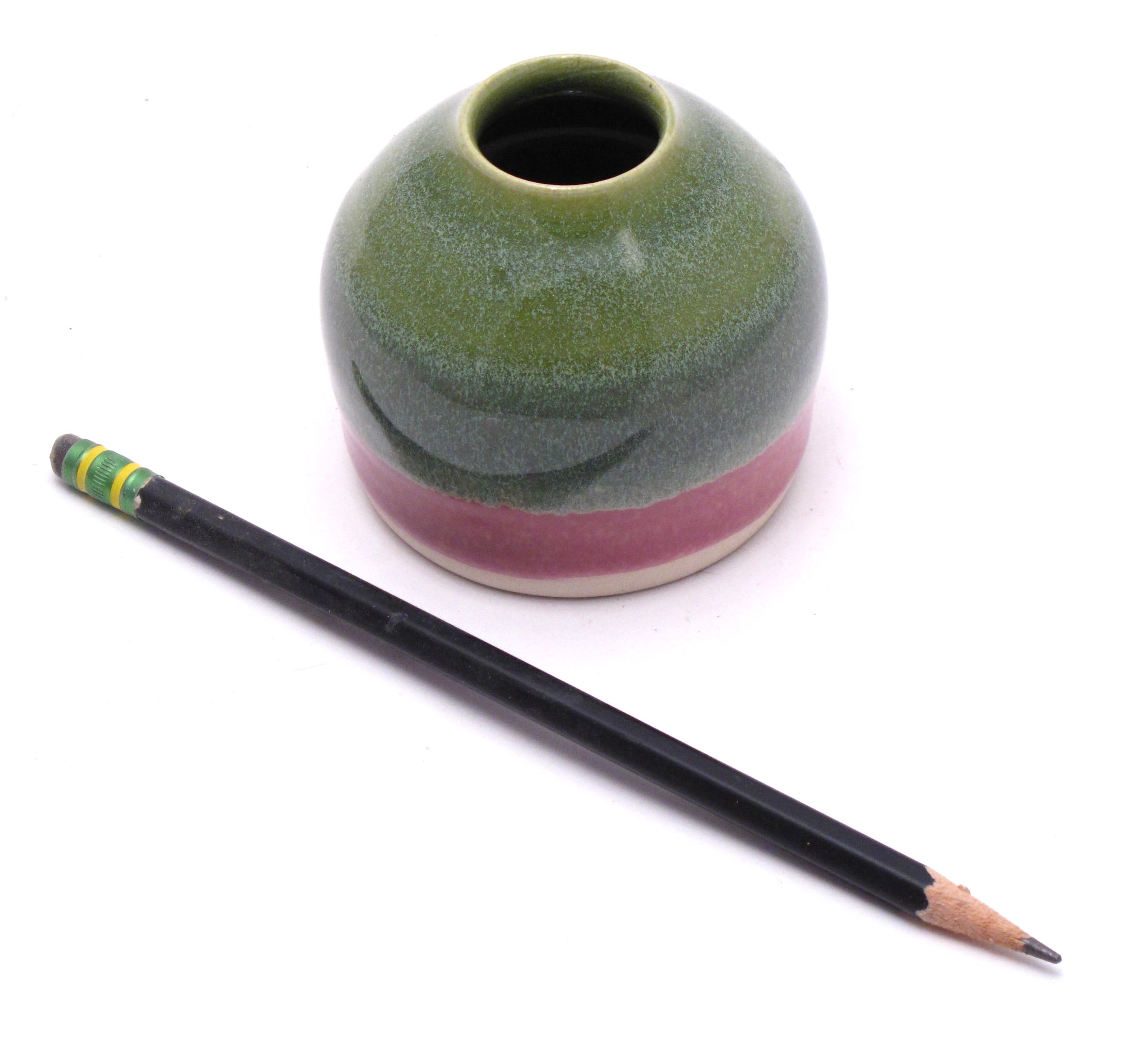 Green and Lilac Ikebana Vase