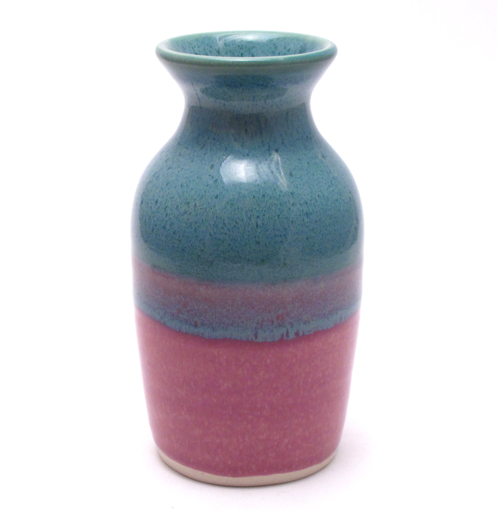 Teal and Lilac Vase