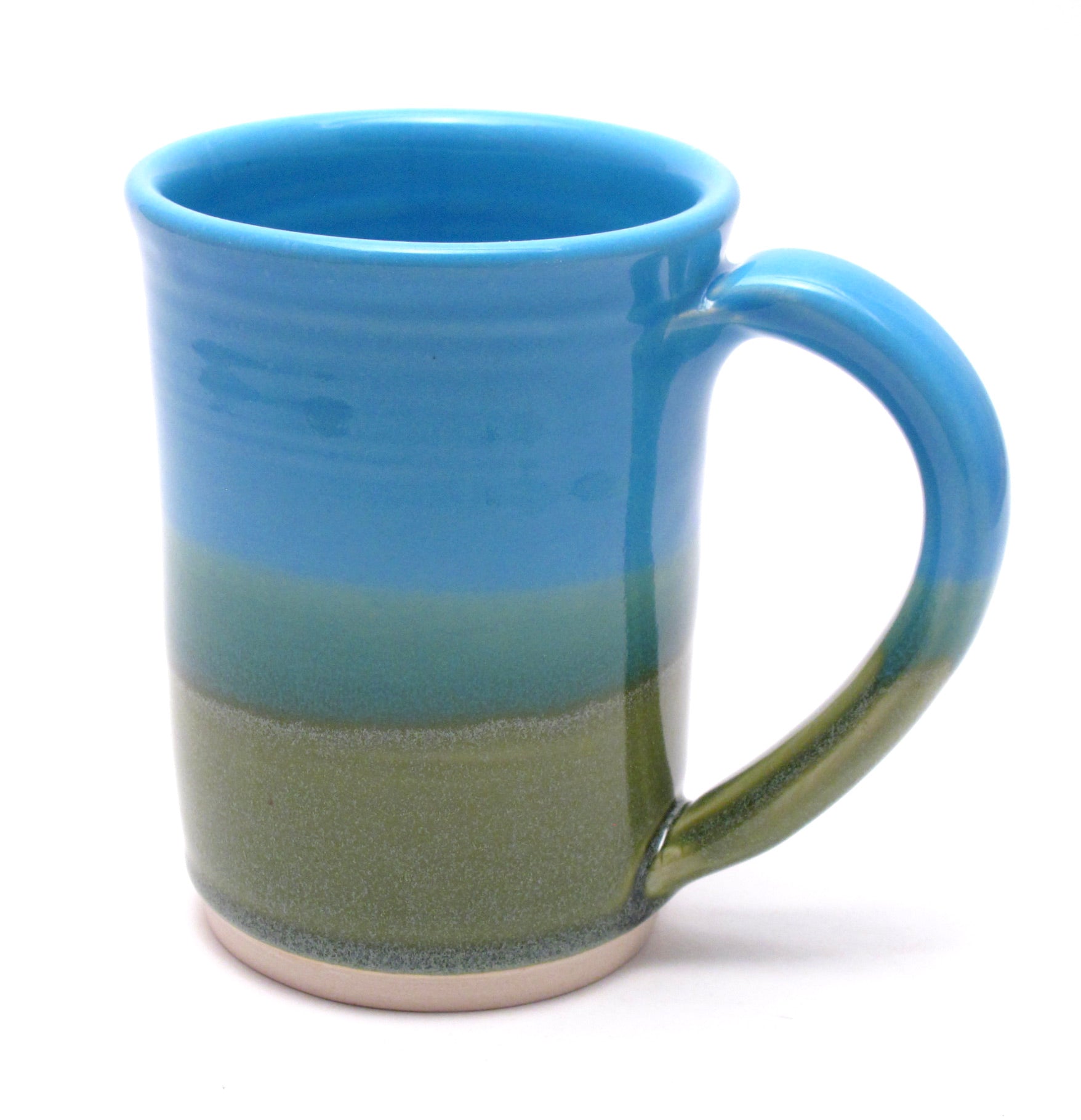 Aqua and Green Large Mug