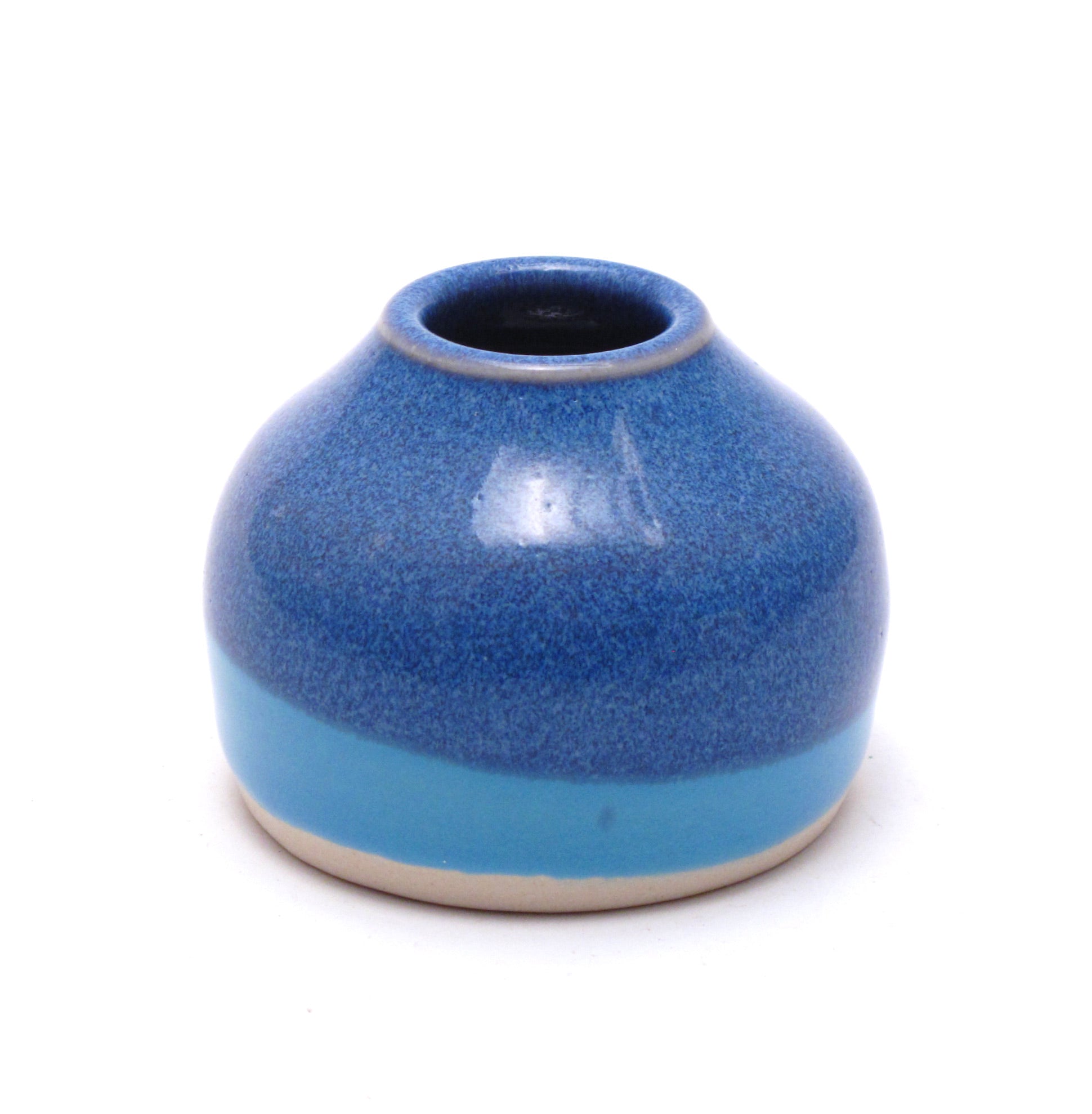 Blue and Aqua Ikebana Vase