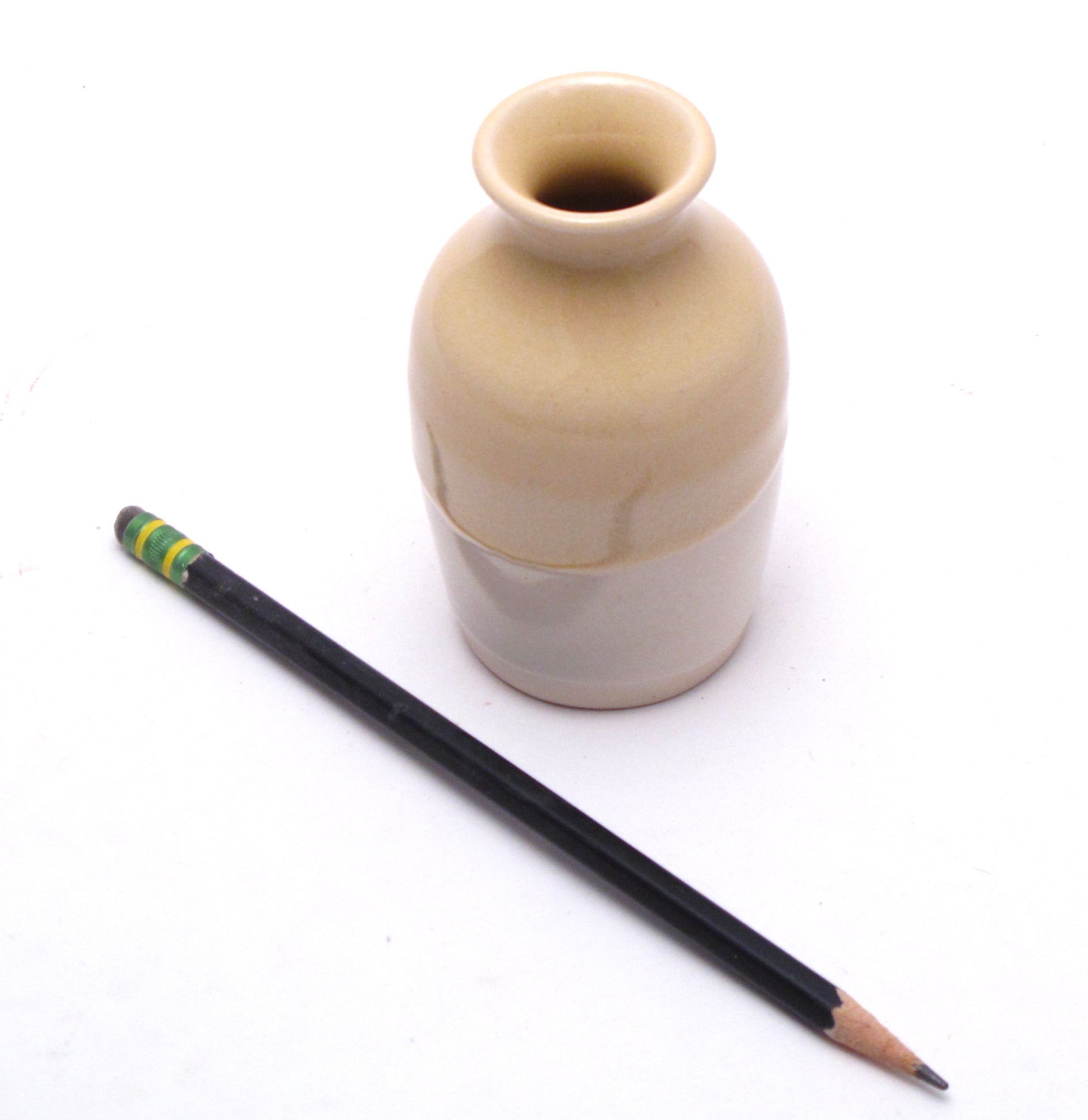Yellow and White Bud Vase
