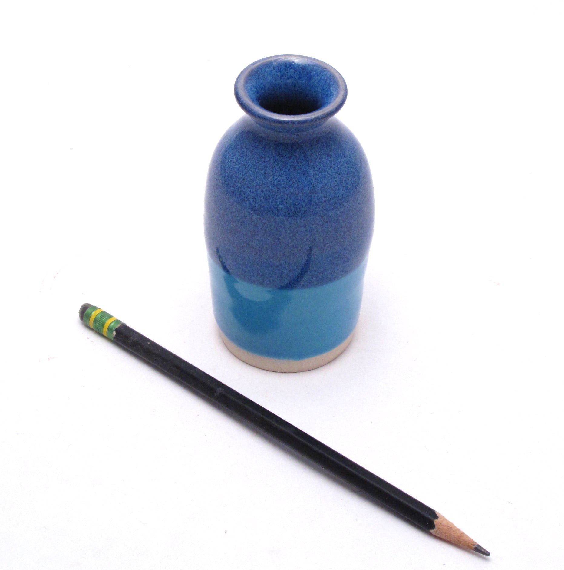 Blue and Aqua Bud Vase