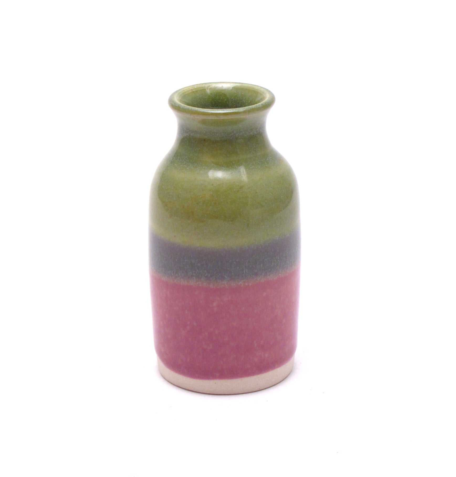 Green and Lilac Bud Vase