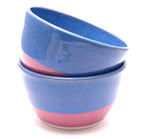 Pair of Blue and Lilac Ramen Bowls