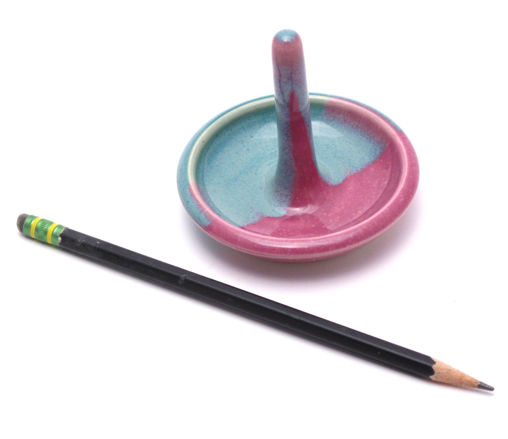 Teal and Lilac Ring Holder
