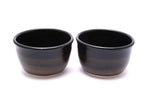 Pair of Black and Stone Cereal Bowls