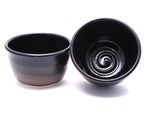 Pair of Black and Stone Cereal Bowls