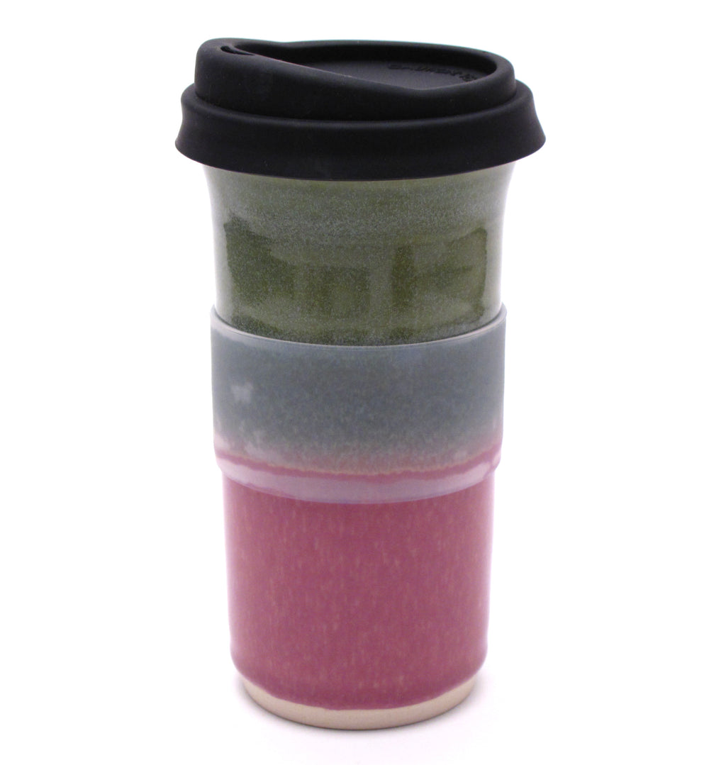 Green and Lilac Travel Mug