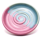 Teal and Lilac Candle Stand / Soap Dish