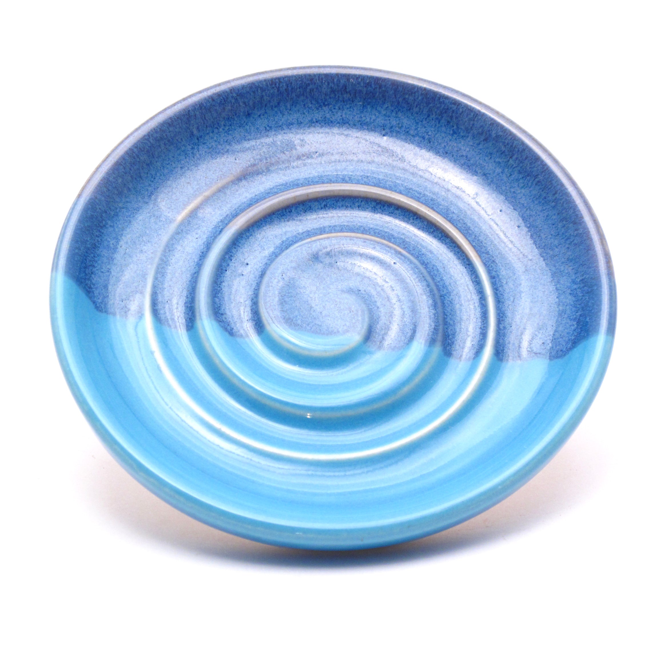 Blue and Aqua Candle Stand / Soap Dish (Copy)