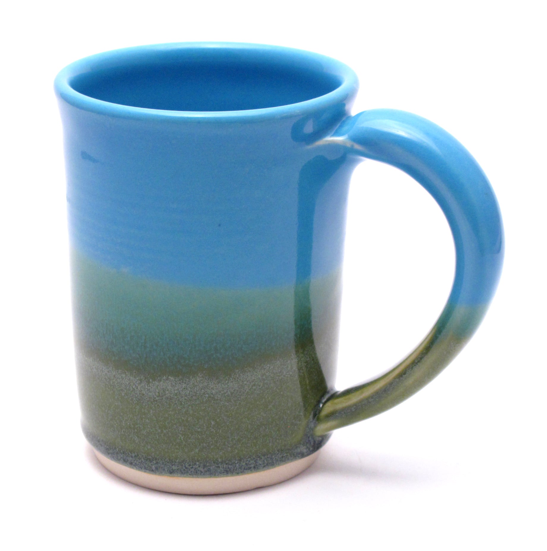 Aqua and Green Large Mug