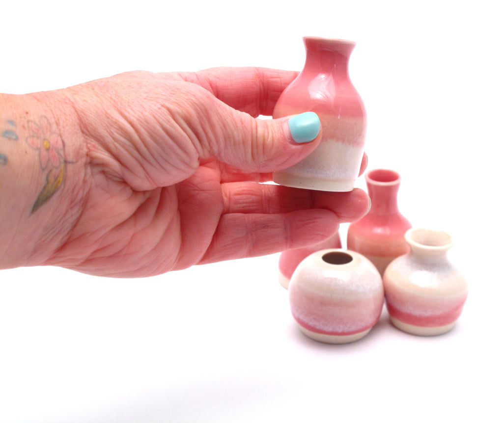 Pretty in Pink Mini Vase Collection