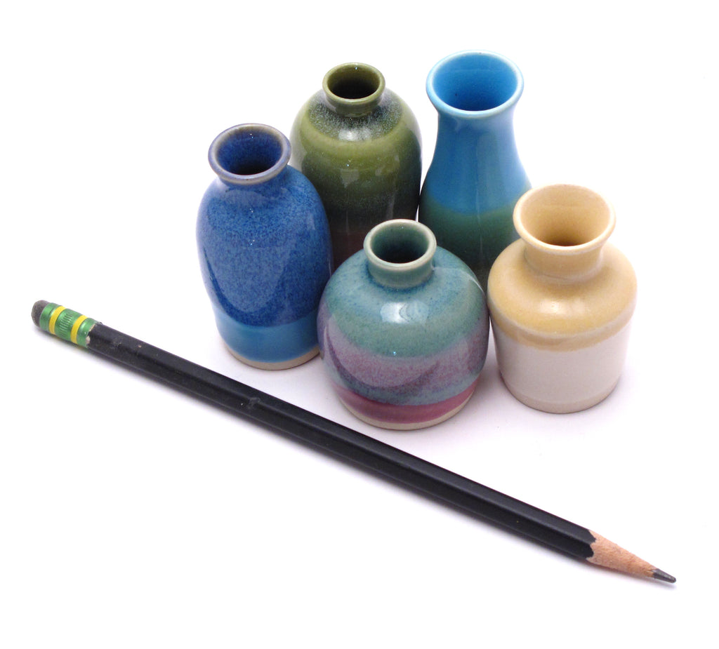 Blues and Greens Mini Vase Collection