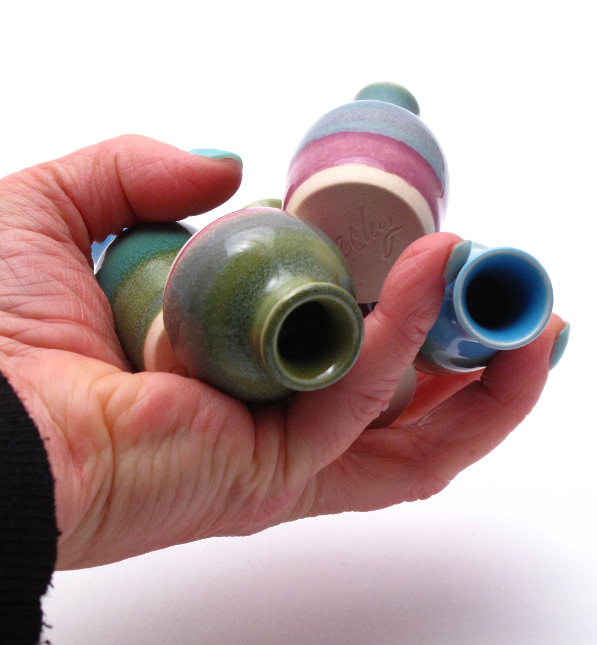 Blues and Greens Mini Vase Collection