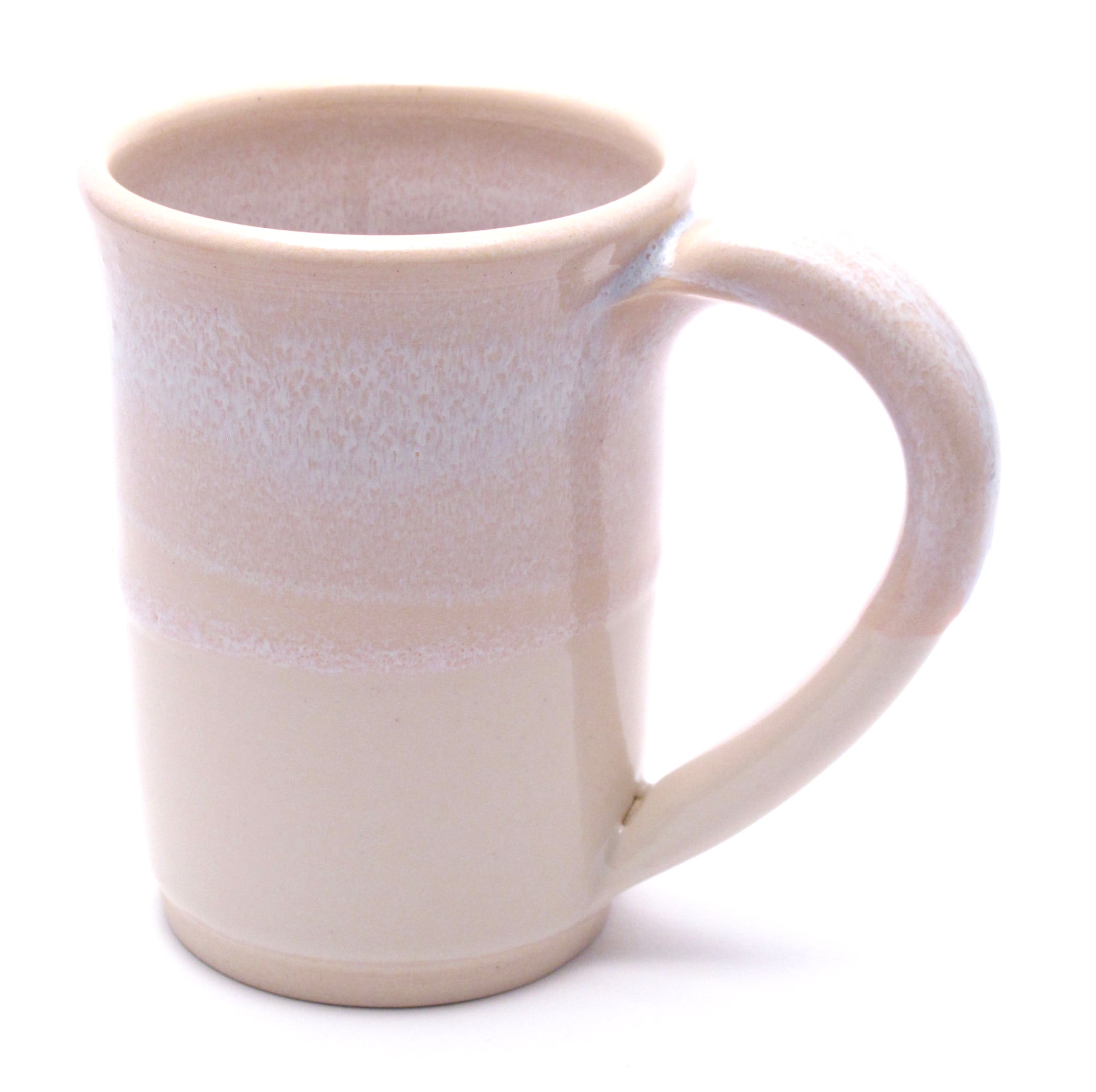 Pink and White Large Mug