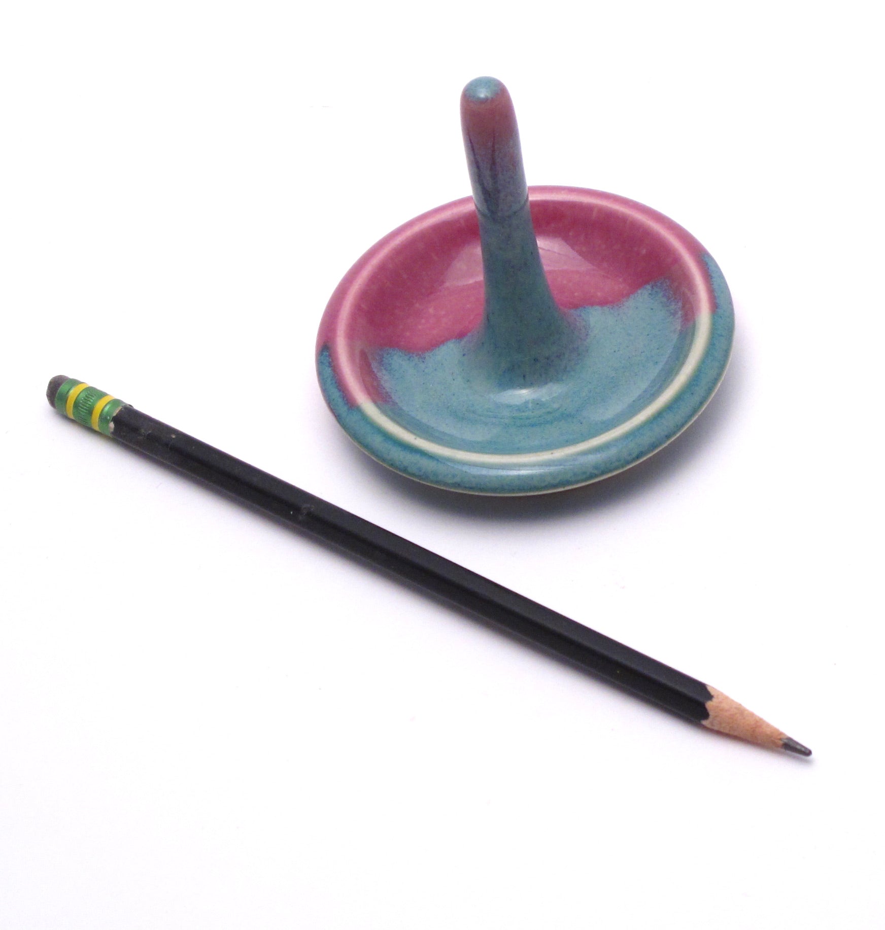 Teal and Lilac Ring Holder