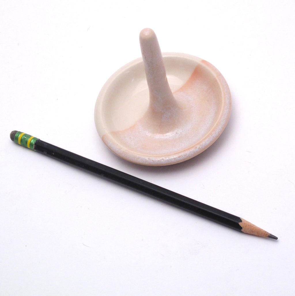 Pink and White Ring Holder